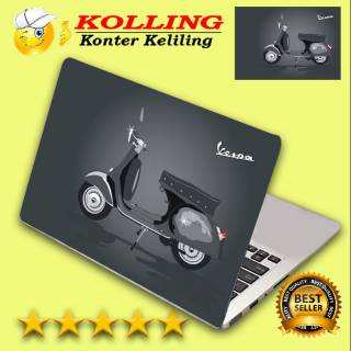 Garskin Laptop vespa abu putih  Skin Laptop Stiker Laptop