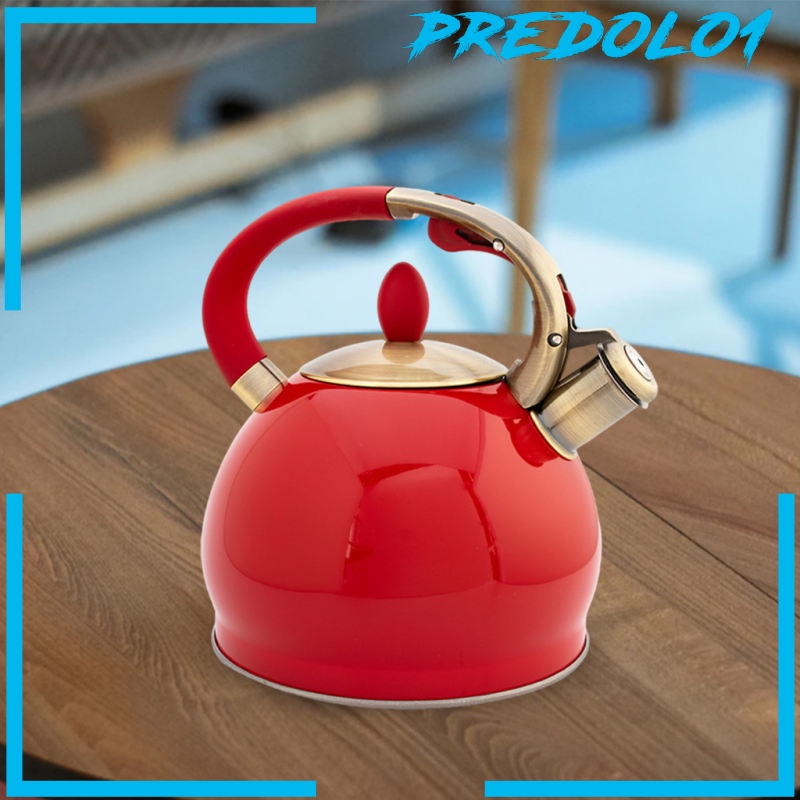 [PREDOLO1] Stainless Steel Whistling Tea Kettle Hiking Cookware Teapot