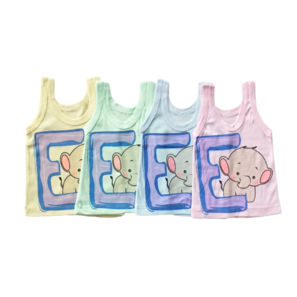 LittleAaron KAOS SINGLET MOTIF WARNA ANAK kaos dalam oblong anak laki2 dan perempuan newborn-3thn PART2