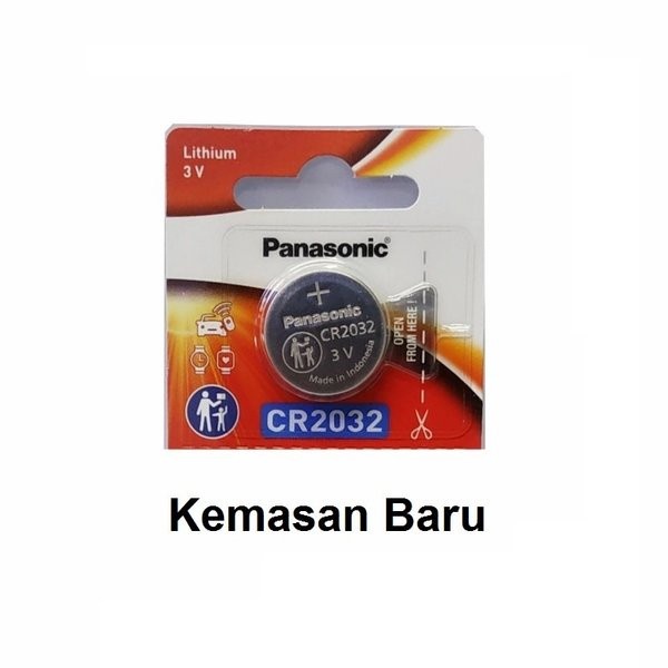 Baterai Batre Battery Jam Kancing CR2032 CR 2032 Panasonic Kemasan Baru Ori