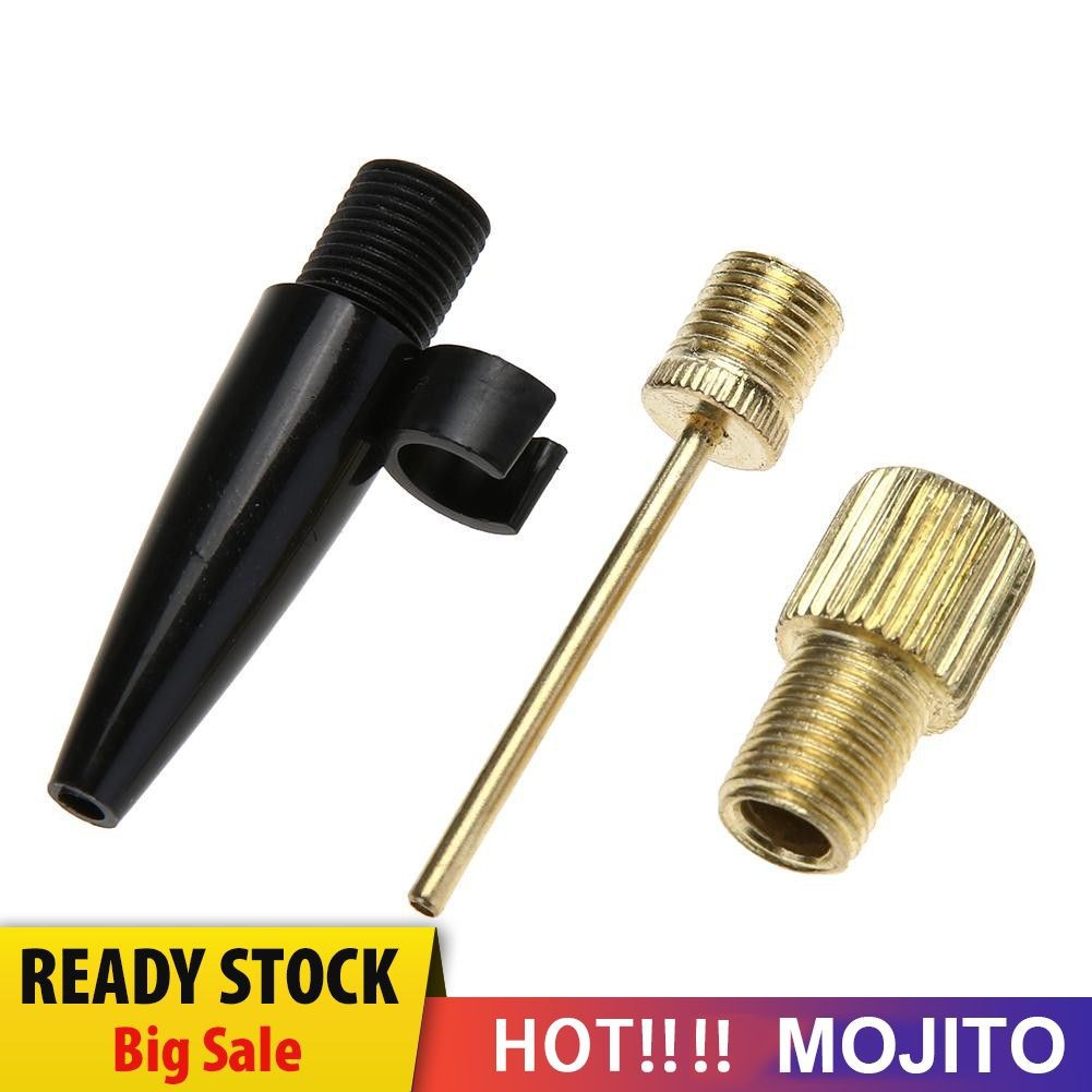 MOJITO 3pcs Bicycle Schrader Bike Pump Air Valve Converter Adapter Tire Inflator