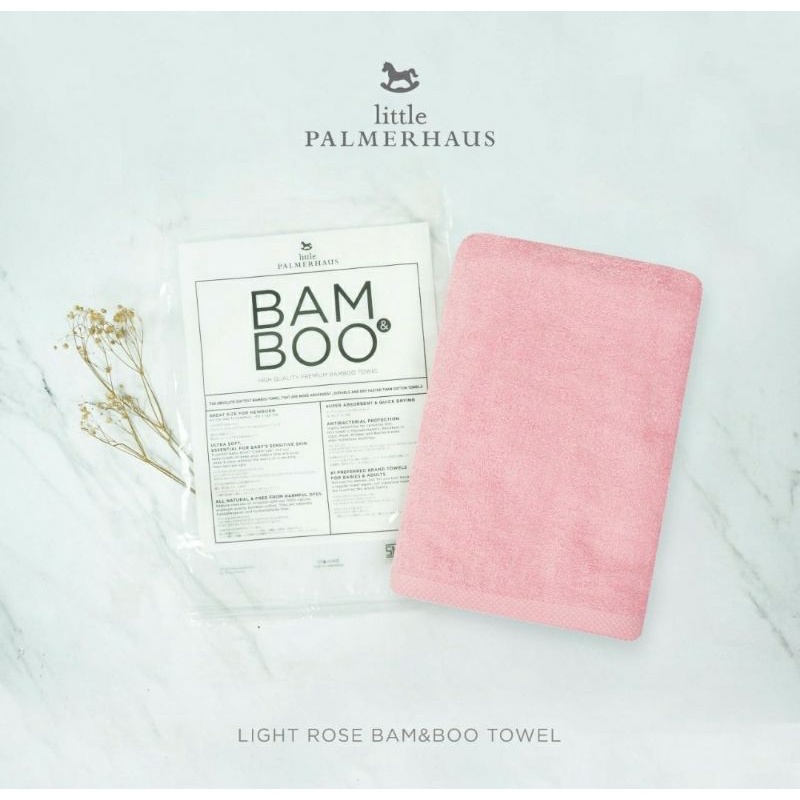 LITTLE PALMERHAUS Bamboo Towel 60x120 cm Handuk Bayi Hypoallergenic Handuk Bayi Lembut