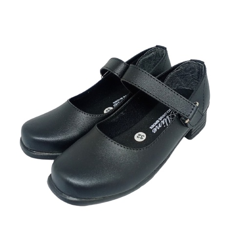 Sepatu Pantofel Paskibra Anak Hak 3 Cm Size 31-35 Hitam Perempuan Sekolah Paskibraka Paskib AA03