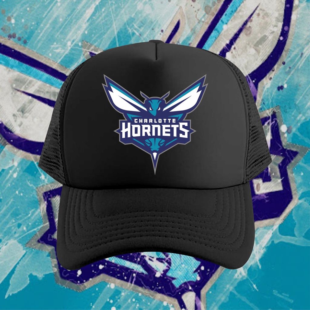 Topi Jaring Trucker Hats Basket Ball NBA Charlotte Hornets