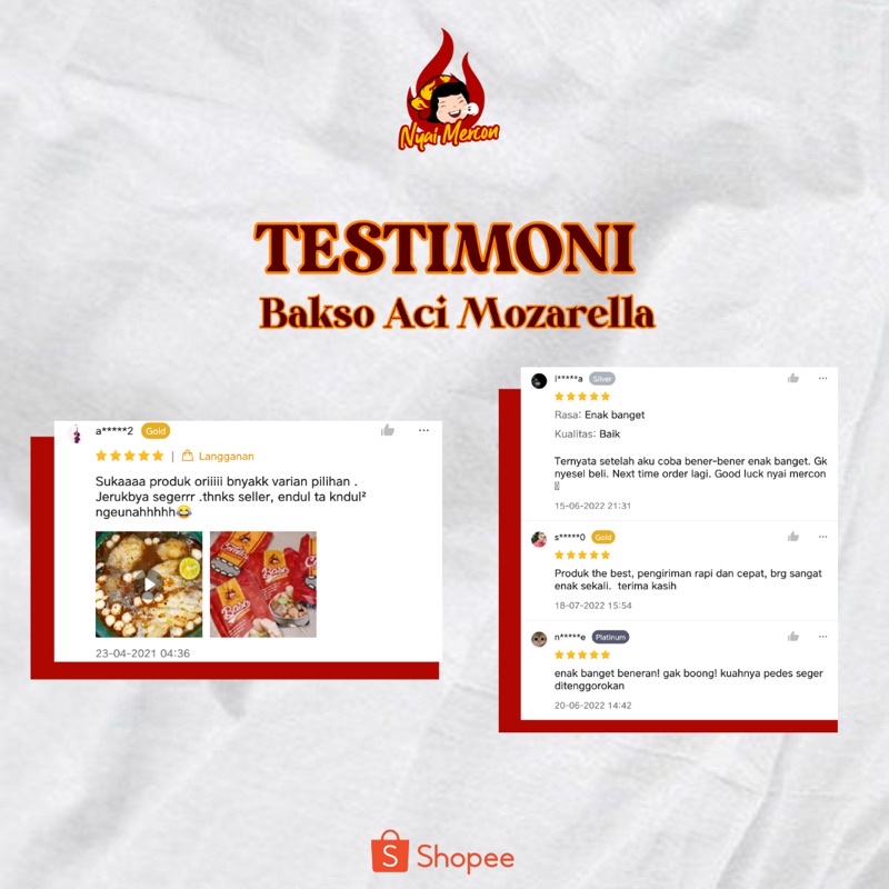 BASO ACI MOZARELLA NYAI MERCON