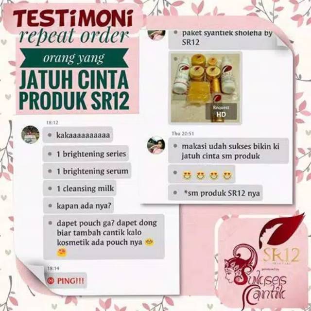 SERUM PEMUTIH SR12 HEMPAS FLEK HITAM / SERUM GLOWING / LIGHTENING SERUM SR12 / MEMUTIHKAN WAJAH ALAMI / BRIGHTENING SERUM