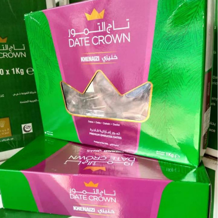 

Kurma Date Crown Premium Khenaizi 1 kg | DateCrown | Dates Crown
