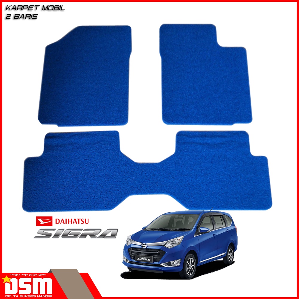 Karpet Mobil Daihatsu Sigra - 2 Baris / Karpet Mie Sigra / Aksesoris Mobil Sigra / DSM / karmob