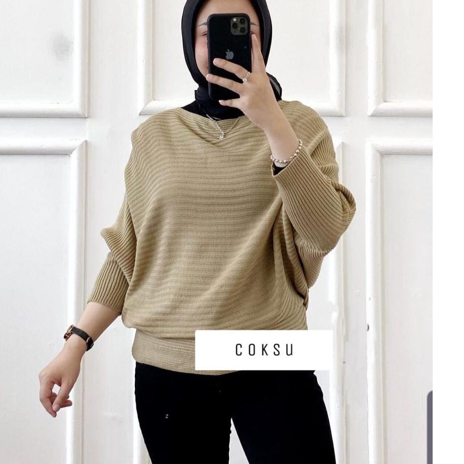 (LANGSUNG ATC..) BAJU TERBARU 2021 VIRAL TIKTOK INDY BETWING BLOUSE//LASPERAL BLOUSE BATWINGS//SWEAT