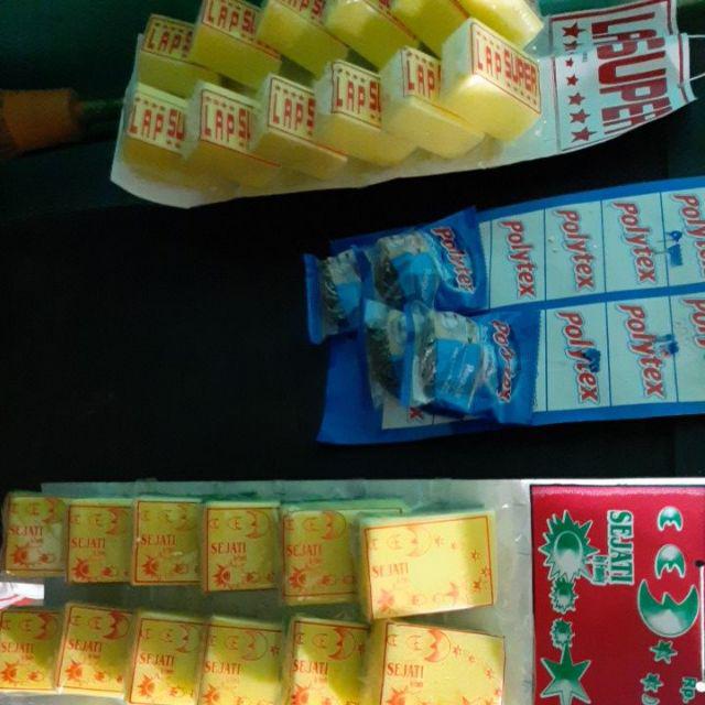 Spon Sponge Cuci Piring Double Isi 12 Pcs 1 Lusin Merk Sejati Family | Serabut Dan Spon