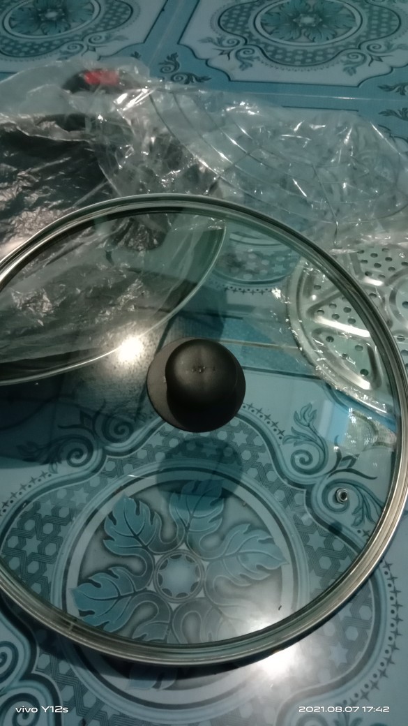 Wajan Goreng Penggorengan Serbaguna Teflon Tutup Kaca Gsf 1132k / 1132 K / 1132-k Ukuran 32cm