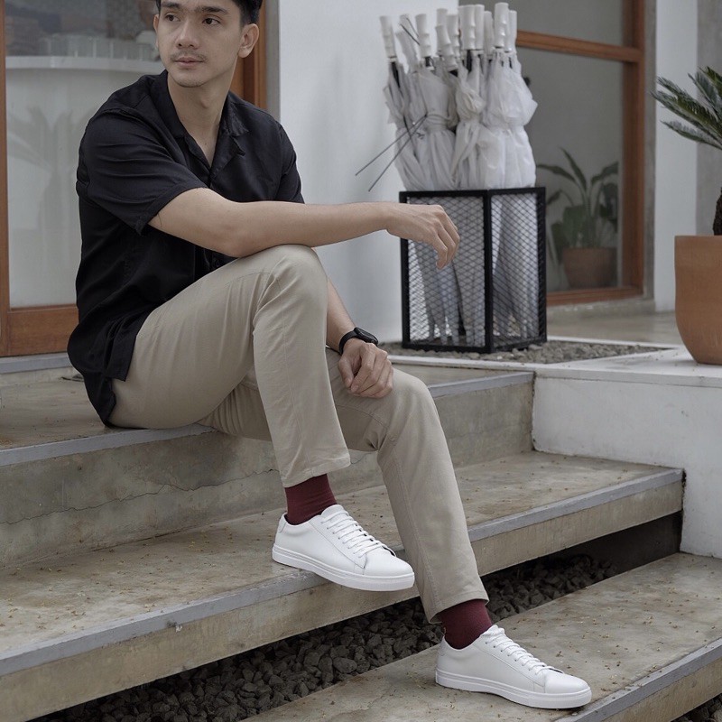 Phoenix White sepatu putih pria sneakers oxwalker