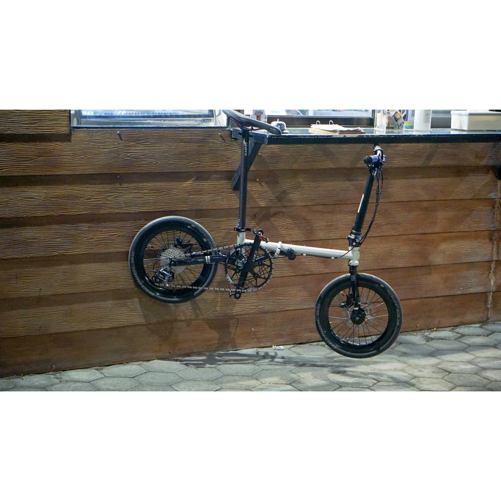 sepeda lipat frame fnhon gust + fork Fnhon gust Discbreak silver black