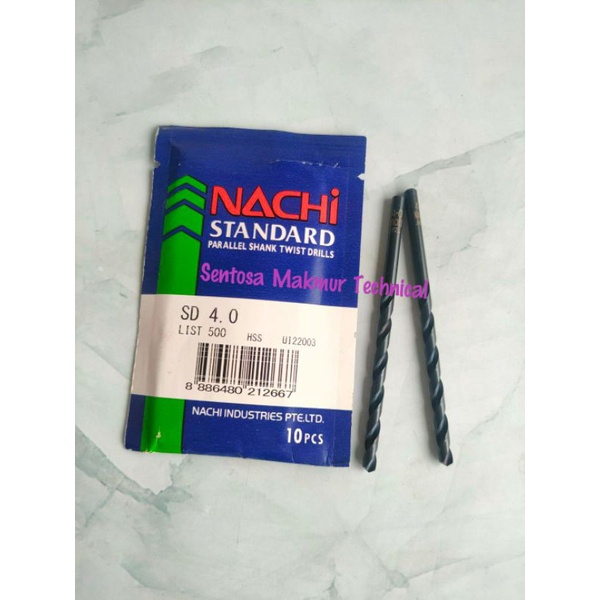 NACHI 4 MM Mata Bor Besi Drill Bit HSS 4MM