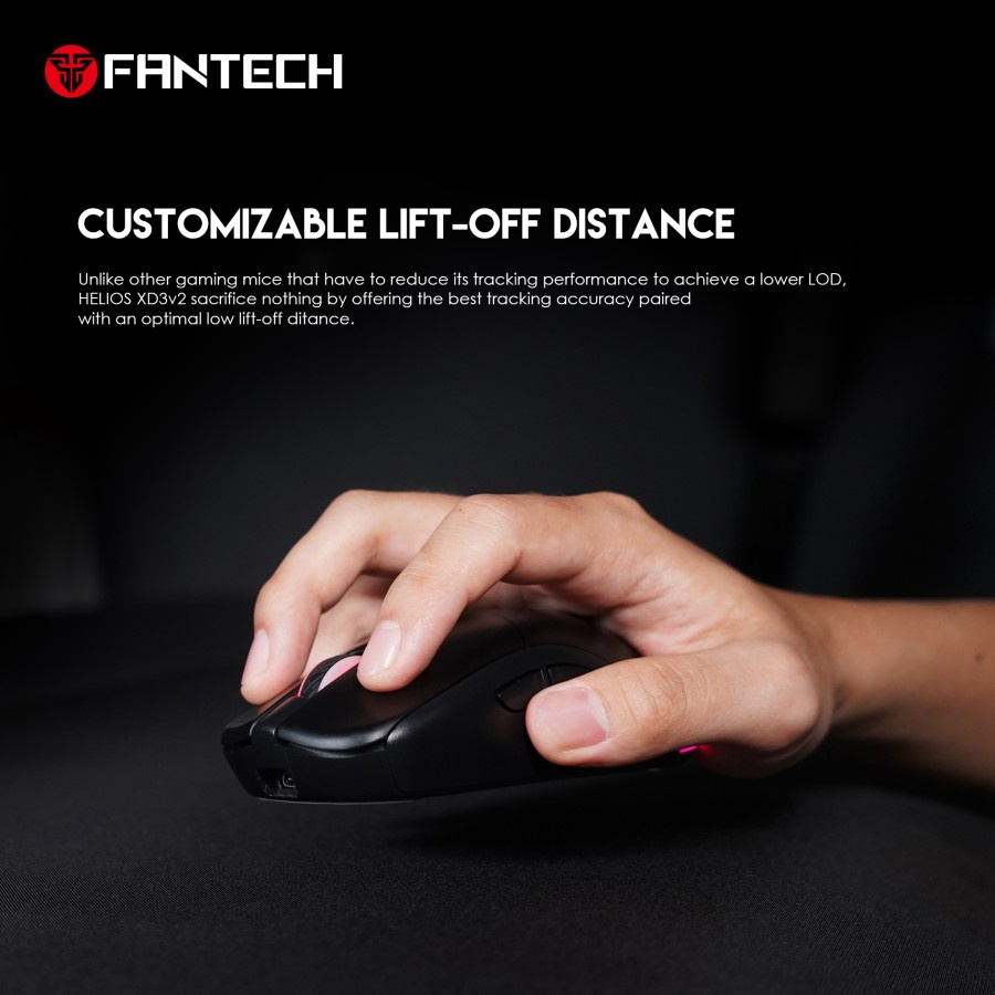 Fantech Helios XD3 V2 RGB Dual Mode Wireless Gaming Mouse