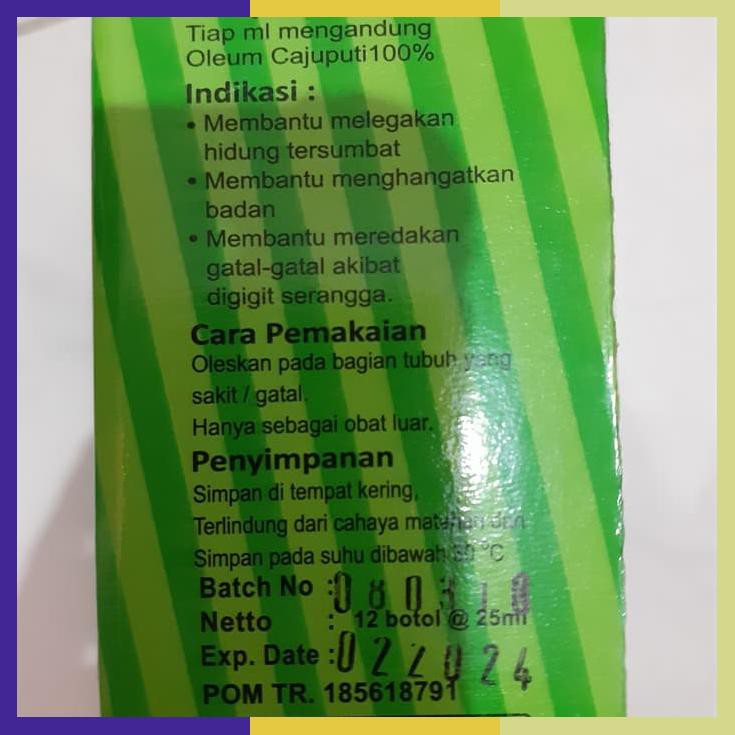 Minyak Kayu Putih Hijau Buru 40Ml