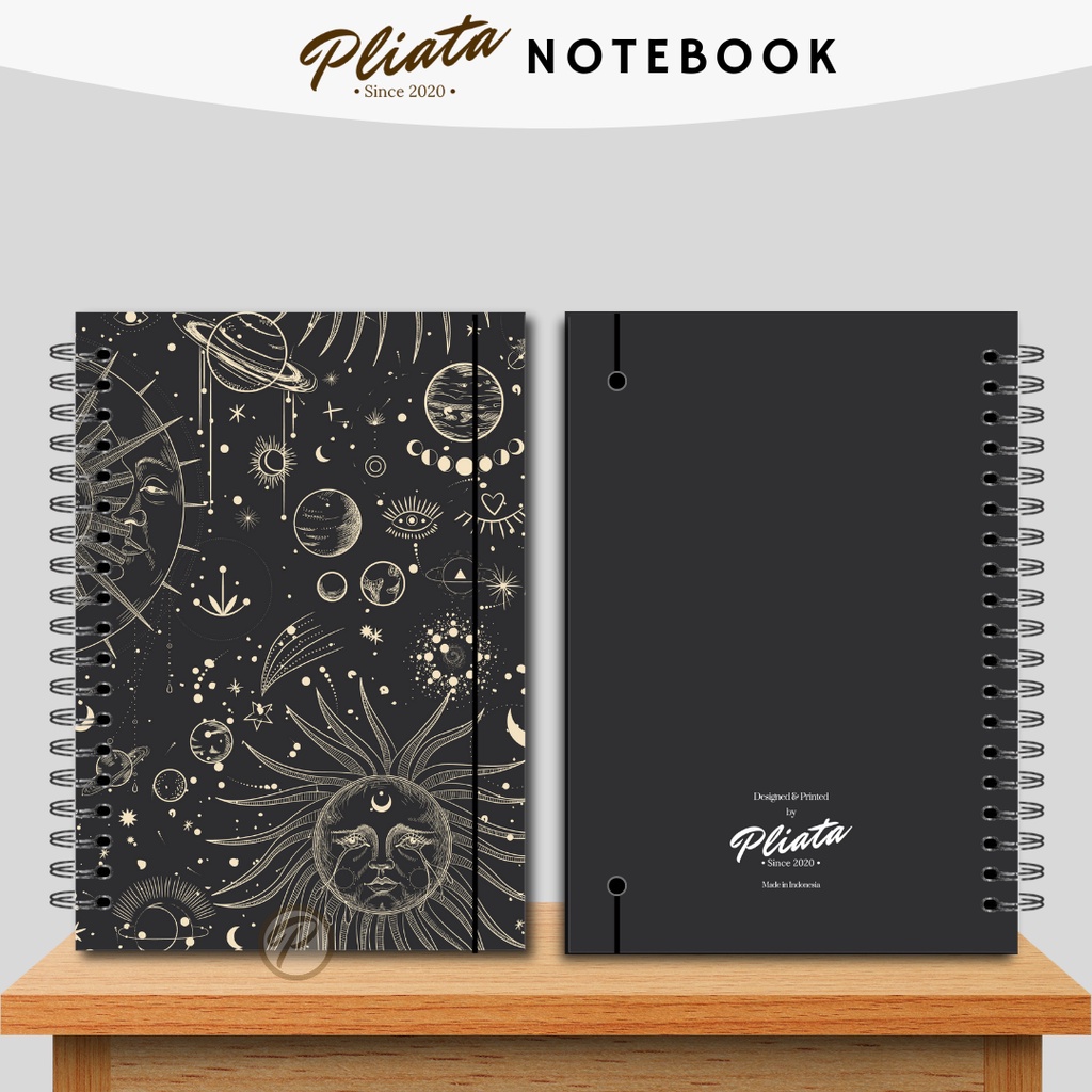 PLIATA NOTEBOOK SPIRAL - (PN55) Universe1 - Softcover Doft Aesthetic Book Buku Tulis