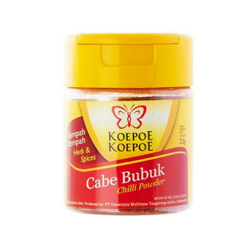 KOEPOE Cabe Bubuk 23 g Halal | Chili Powder.