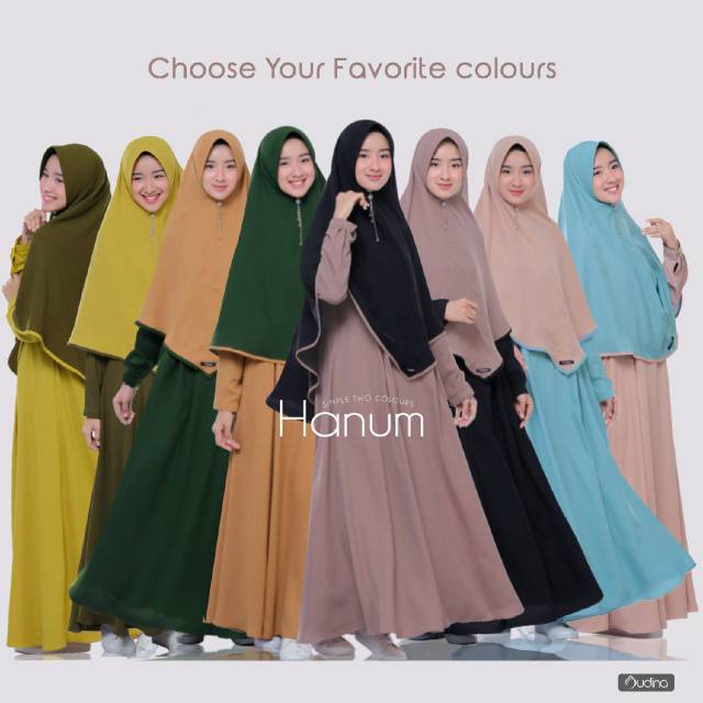 Hanum Set/ Gamis Set ORI Audina/Gamis Set premium/Audina Indonesia