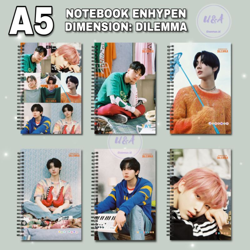 

[COD] NOTEBOOK A5 ENHYPEN DIMENSION: DILEMMA CHARYBDIS ver. Jay jake Jungwon Murah