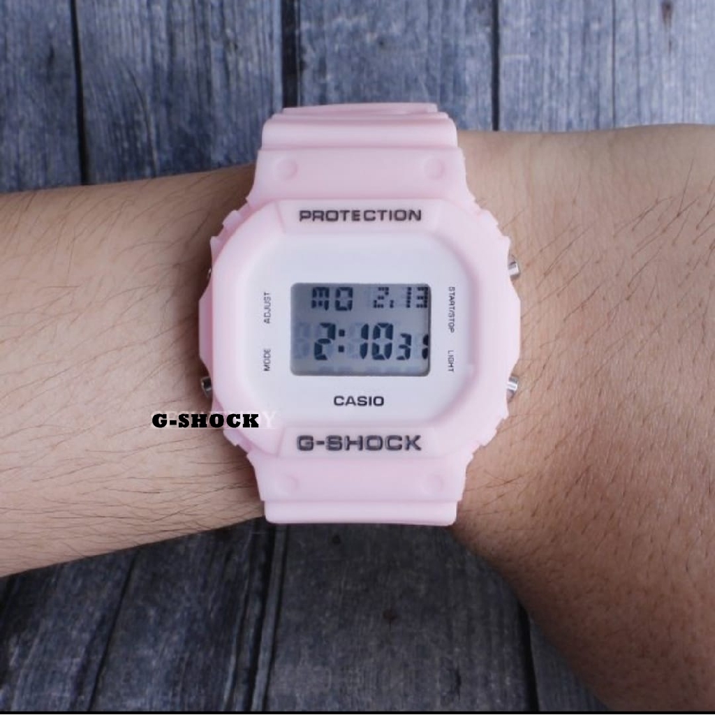 Tanpa Box / New Produk Jam tangan wanita gshock gls5600 full pink