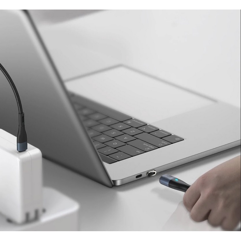 Kabel USB Type C to C PD 100W Magnetic LED Fast Charging