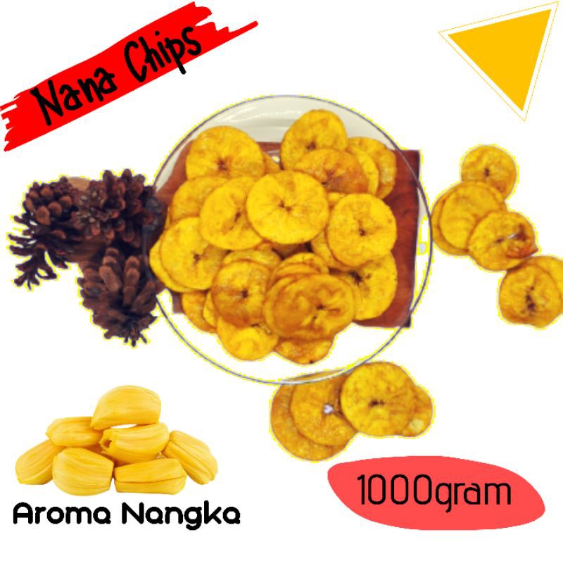 

Nana Chips Keripik pisang kripik pisang Rasa Nangka manis gurih aneka rasa Nana Chips 1kg