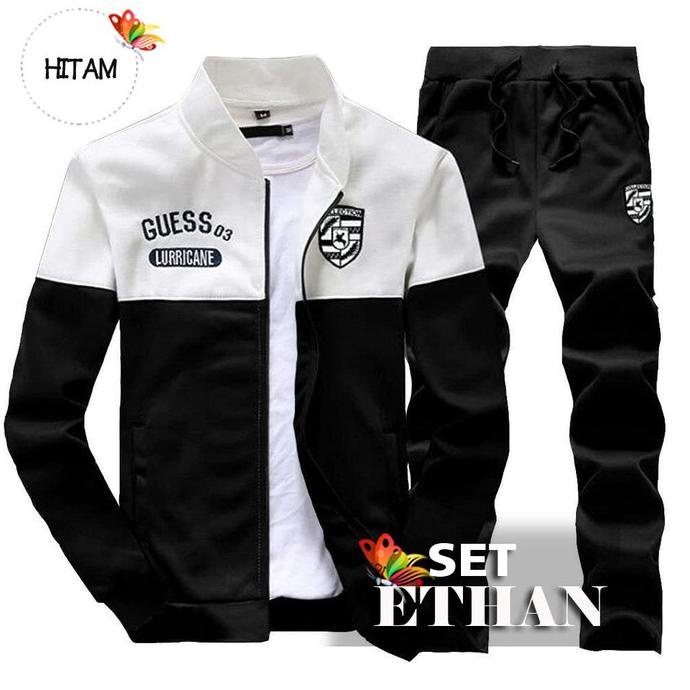 BISA COD SETELAN TRAINING PRIA BAJU OLAHRAGA PRIA SET ETHAN