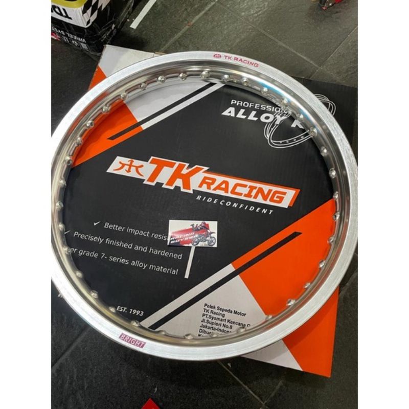 Velg almunium TK Racing 160 18 velg TK racing almunium ring 18 lebar 160 silver