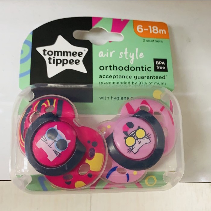 TOMMEE TIPPEE PACIFIER 6-18MOS DODOT ANAK TOMMEE TIPPEE - KITTY PINK