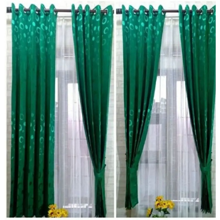 Gorden Motif Minimalis Murah Polkadot Terbaru Gorden jendela pendek Gorden Minimalis Jendela Korden 