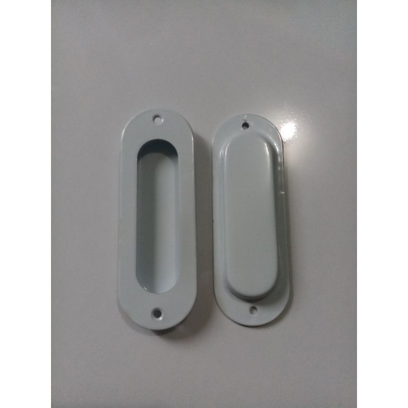 Tarikan Tanam Oval PUTIH / Tarikan Pintu Sliding Sleding Geser Tanam