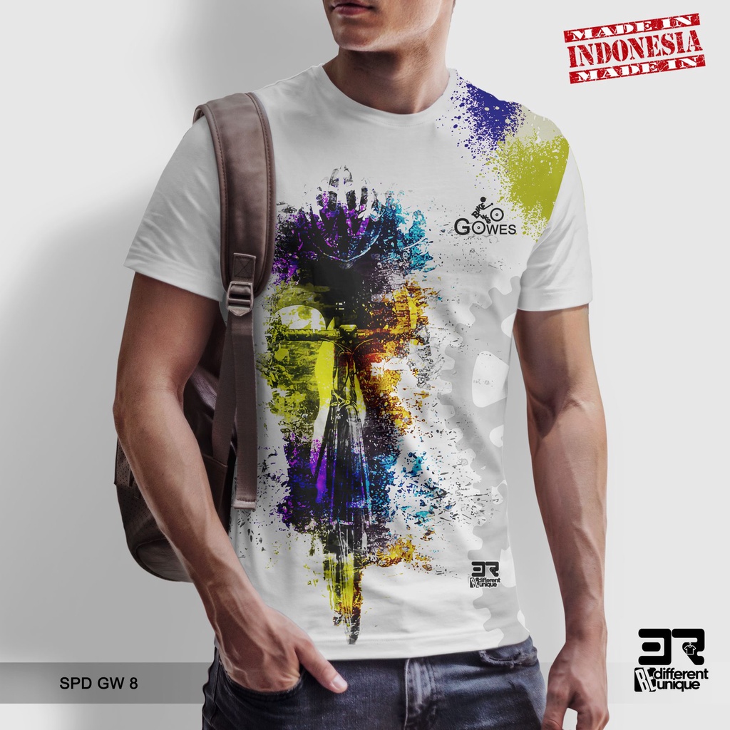 [ COD ] KAOS PRINTING GAMBAR OLAHRAGA SEPEDA GOES SPD GW 8 - BAJU DISTRO ORIGINAL MOTIF UNIK ATASAN 