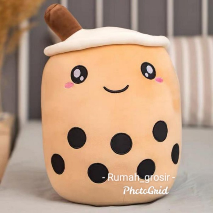Hot sale Boneka Boba Bubble Milk Tea Brown Sugar Ukuran JUMBO Hanya di toko awal