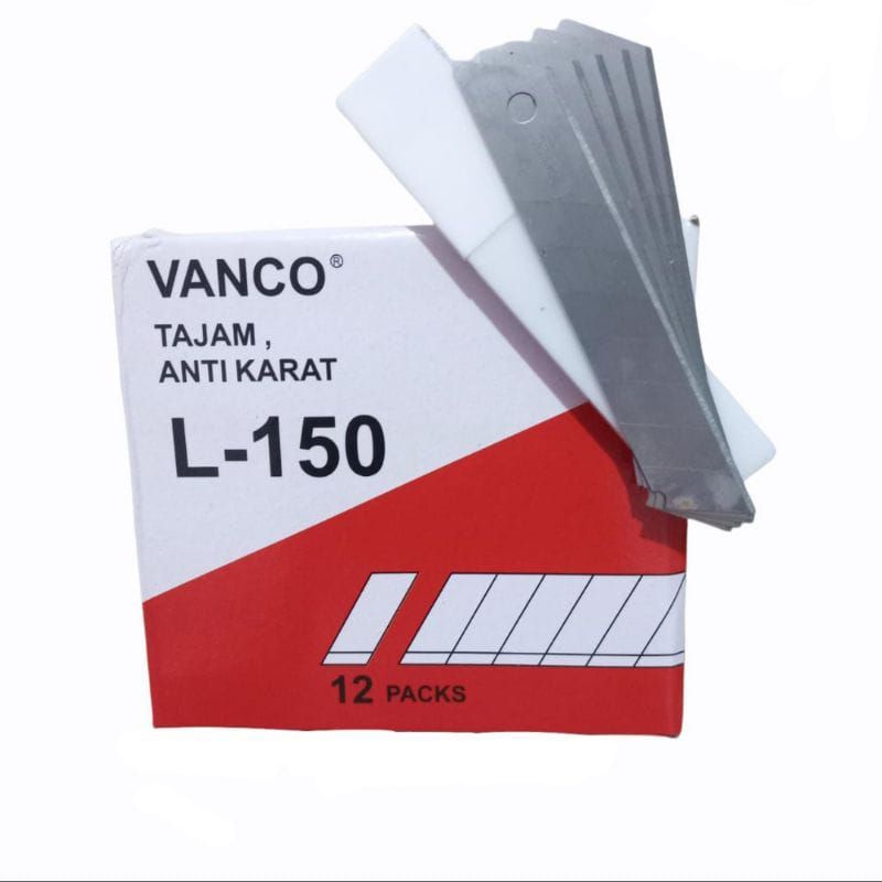 

isi cutter kater vanco eselon L-150 ukuran besar 1 tube isi 5 pcs tajam