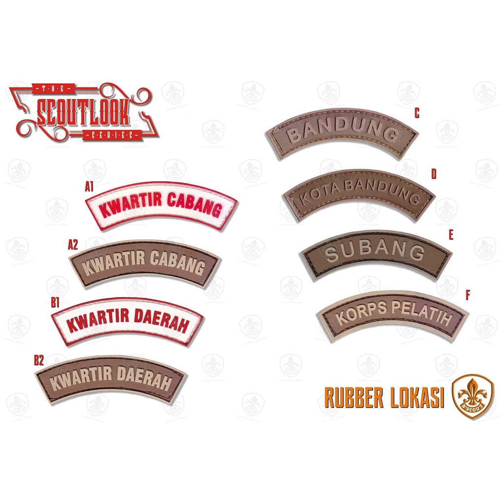 Bscout Scoutlook- Rubber Badge Pramuka