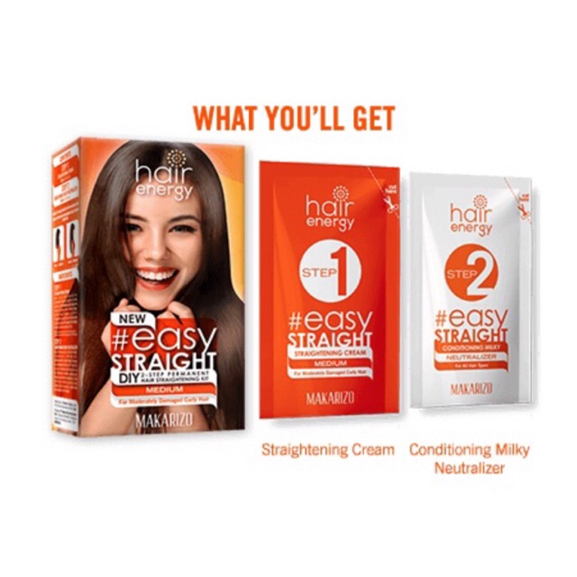 [BISA COD] Makarizo Easy Straight - Pelurus Rambut Makarizo - Makarizo Easy Straight Mild - Makarizo Easy Straight Medium 80ml 120