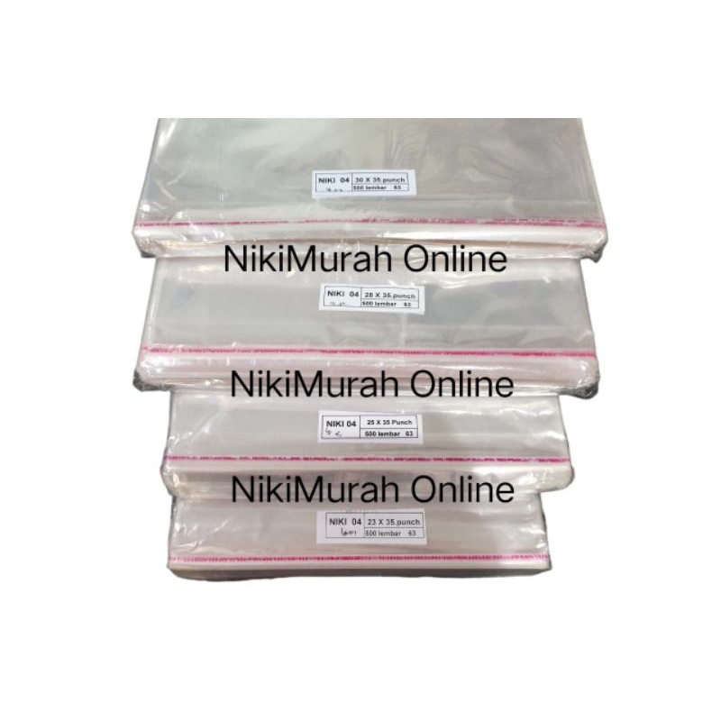 

PLASTIK OPP PACKING BAJU 04 TIPIS - MACAM UKURAN ISI 100 LEMBAR