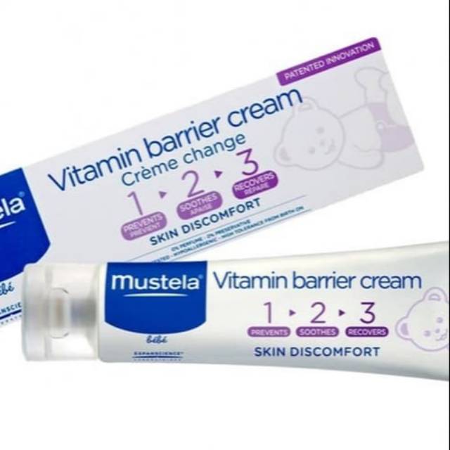 MUSTELA Bebe Vitamin Barrier Cream 50ml / 100ml Rash Cream Baby Krim Ruam Mustela Barrier