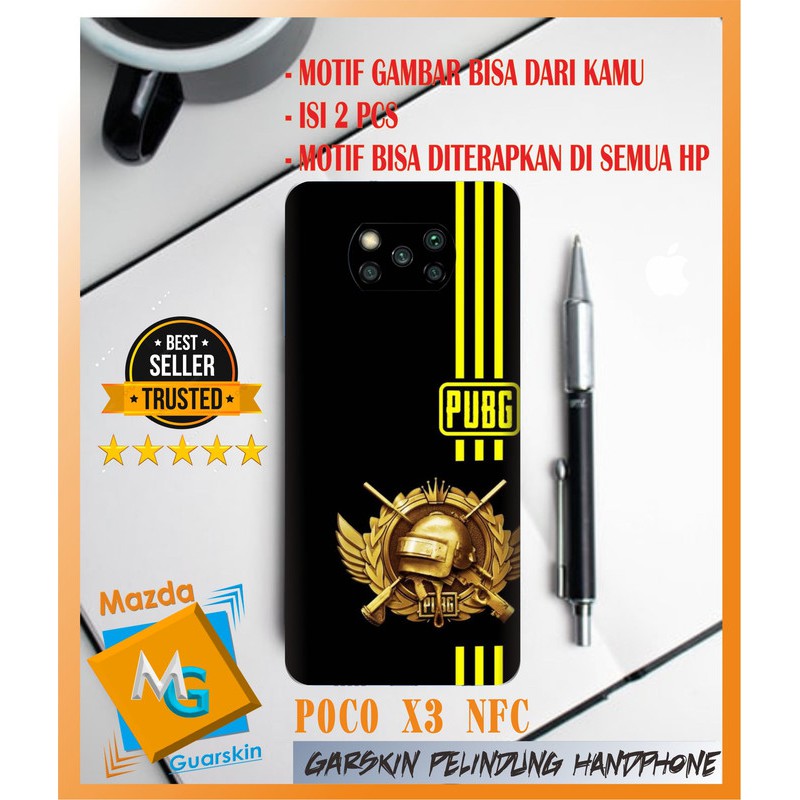 Garskin HP Poco X3 NFC Motif Conq - Bebas Request Gambar