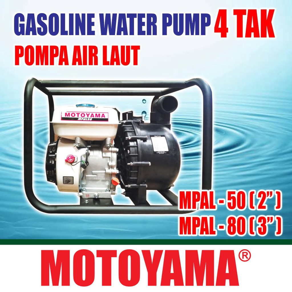 Mesin Bensin Pompa Air Laut 2 inch MOTOYAMA