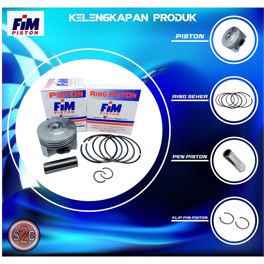 PISTON KIT GRAND/LEGENDA/SUPRA FIT/SUPRA FIT NEW/REVO FIM41 FIM 41 PIN 13-1