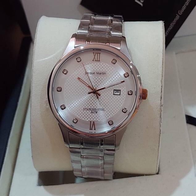 JAM TANGAN JACQUE MARTIN 3268 MDBSSSLRG JAM PRIA ORIGINAL