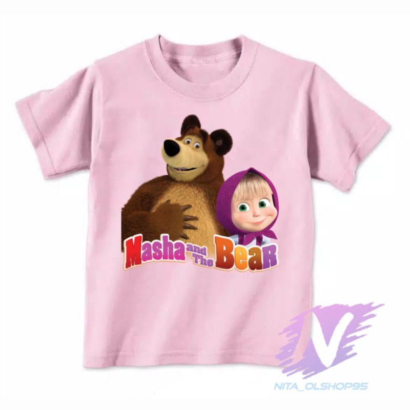 kaos anak marsa and the bear kaos masha