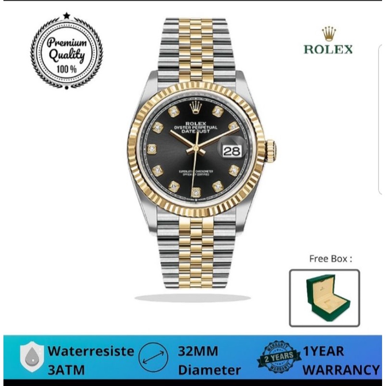 Rolex Datejust 31mm Automatic Premium Jam Tangan Rolex Wanita Aksesoris