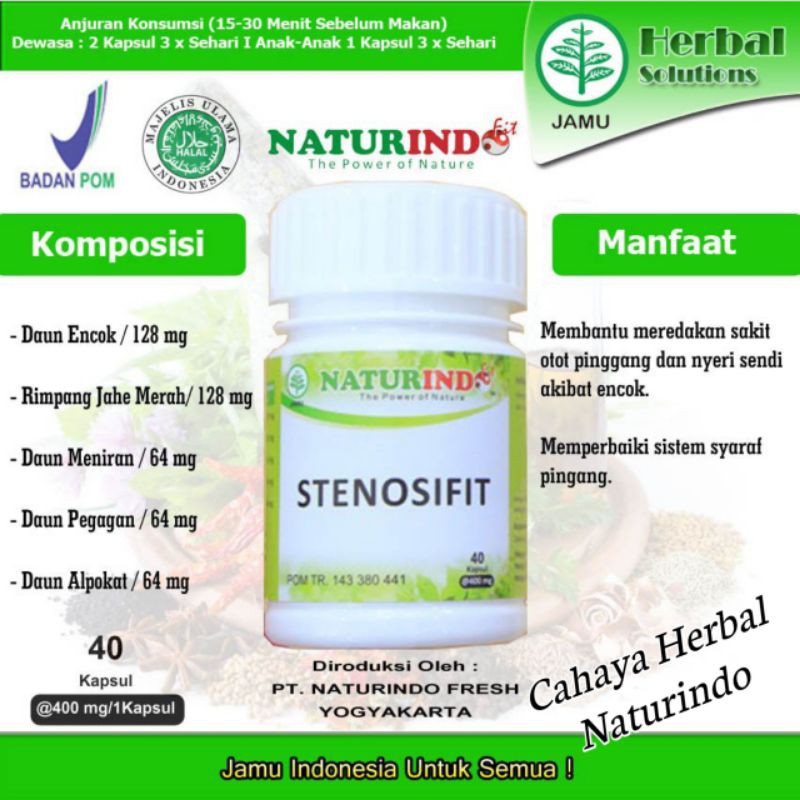 Obat Herbal Sakit Pinggang Obat Syaraf Kejepit Herbal Obat Saraf Kecetit Encok Stenosifit Naturindo-1