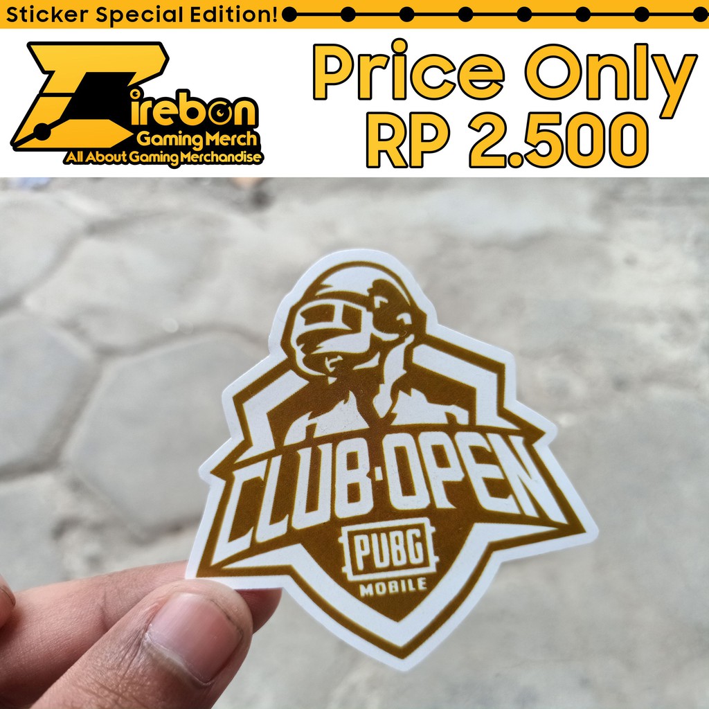 

Sticker Stiker Pvbg Mobile Club Open PMCO
