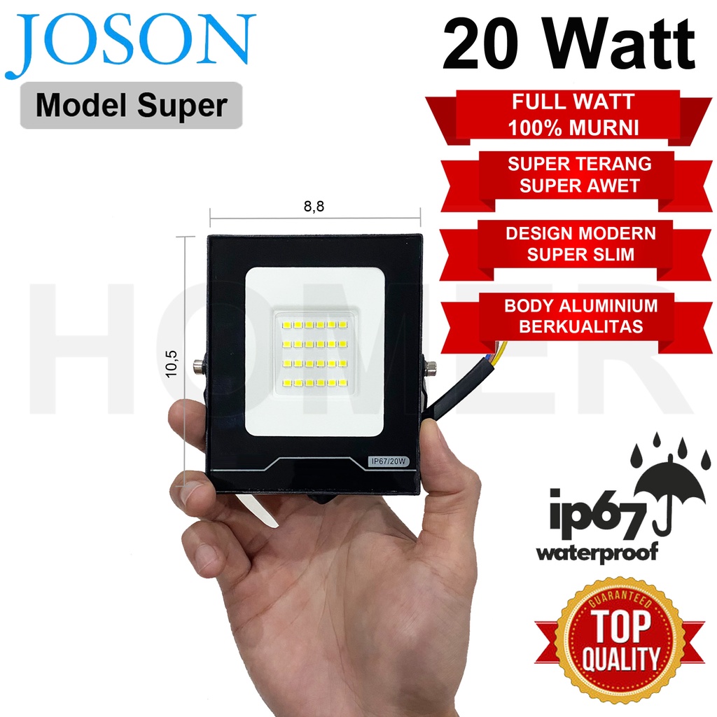 lampu led sorot / tembak / floodlight / outdoor / lapangan 10w 10 w 10 watt 10watt 20w 20 w 20 watt 20watt 20 w Probest Emico Valpro Joson Hamatsu Hattasu ip65 ip66 ip67