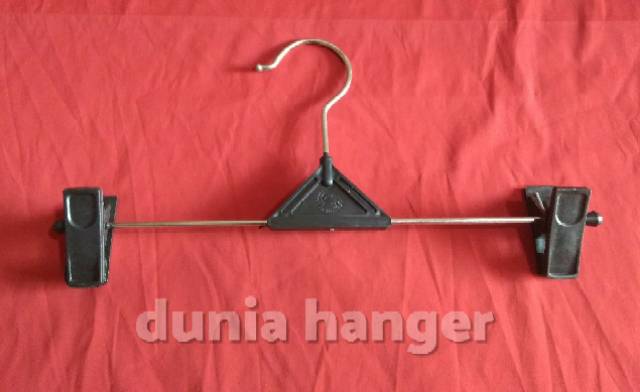 Gantungan Celana dan Rok Hanger jepit celana besi Harga 1 lusin