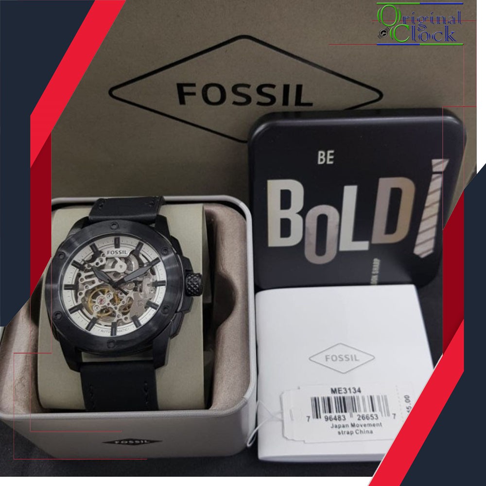 [F0*SIL ME3134] - JAM TANGAN PRIA WANITA | RANTAI | KULIT | KARET | MURAH | PRIA AUTOMATIC MACHINE